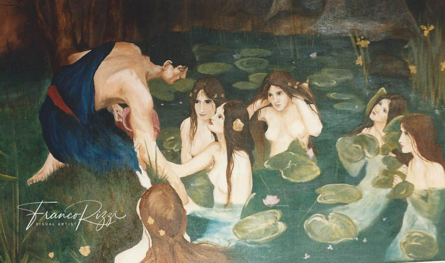 Hylas and the Nymphs — Oils by Franco Rizzi